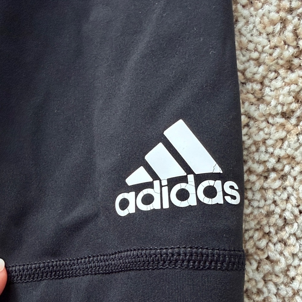 Adidas High Rise Black Performance Leggings - Picture 3 of 5
